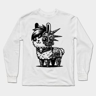 Gothic Punk Llama Long Sleeve T-Shirt